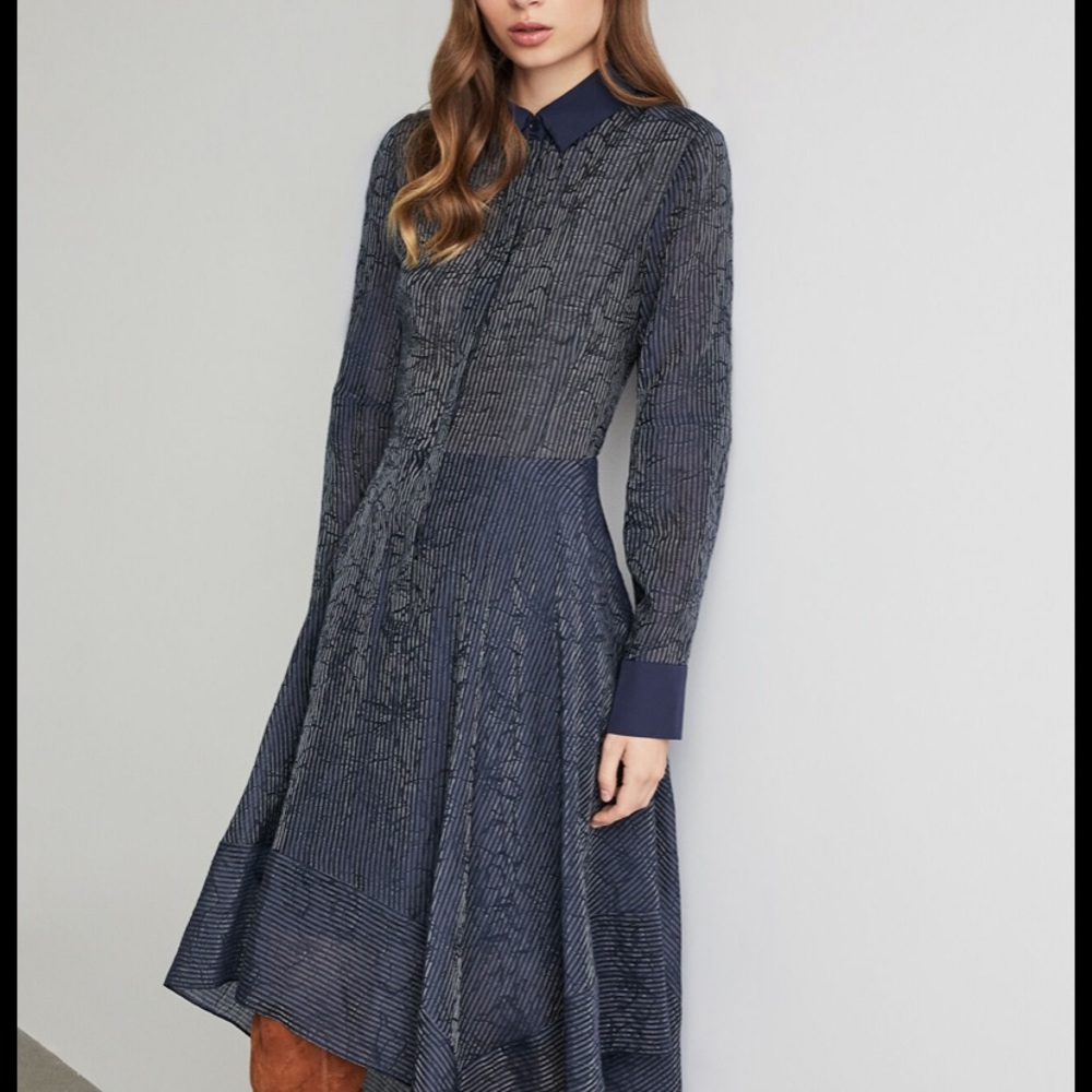 BCBG MAXAZRIA Never Worn Pacific Blue Combo Dress